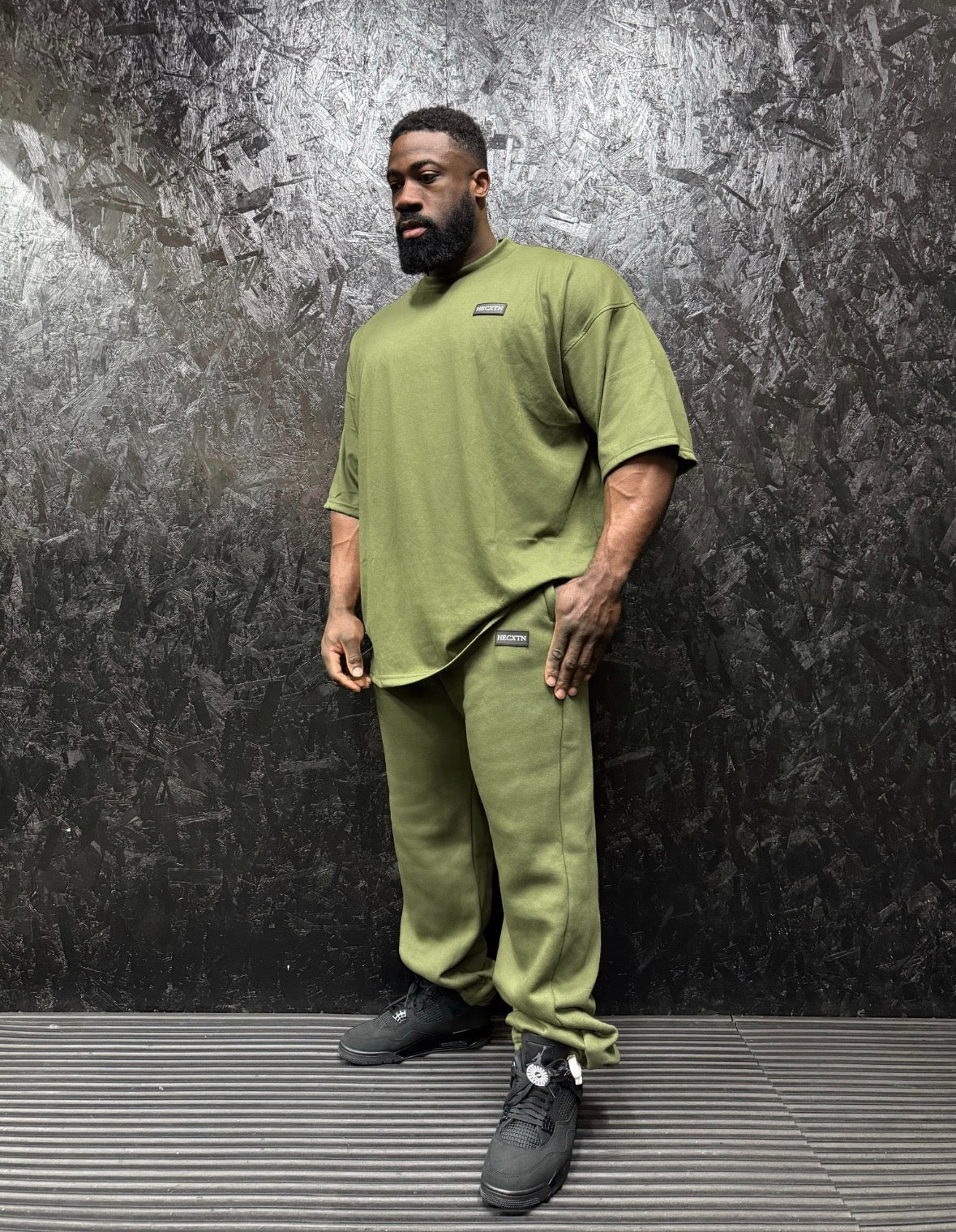 HECXTN Green Oversized T-Shirt.