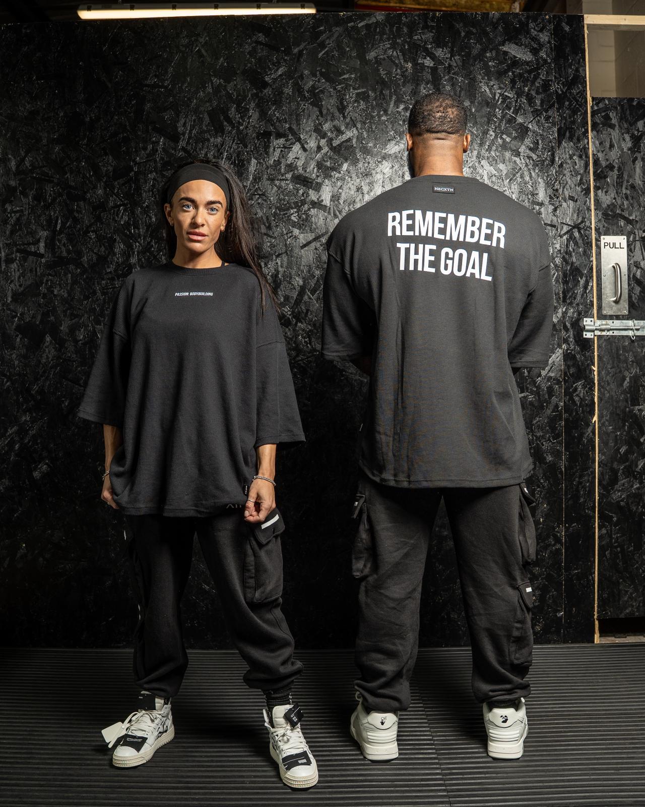 HECXTN Thermal Midnight Black & White Remember the Goal LIMITED Edition  T- Shirt.